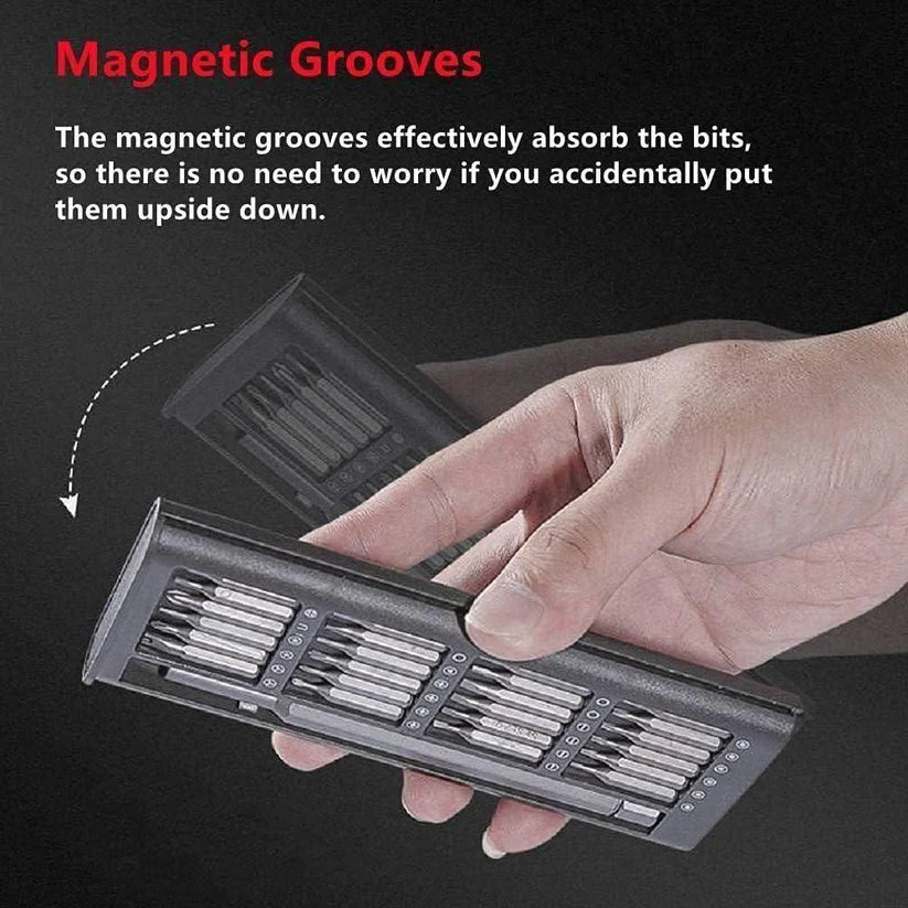 24 Pieces Precision Screwdriver Set – Compact Toolkit